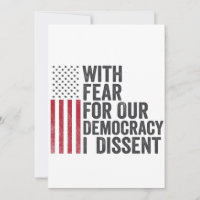 Com medo da nossa democracia, eu dissesse american