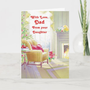 Cartão De Festividades Com Pai De Amor Da Sua Filha