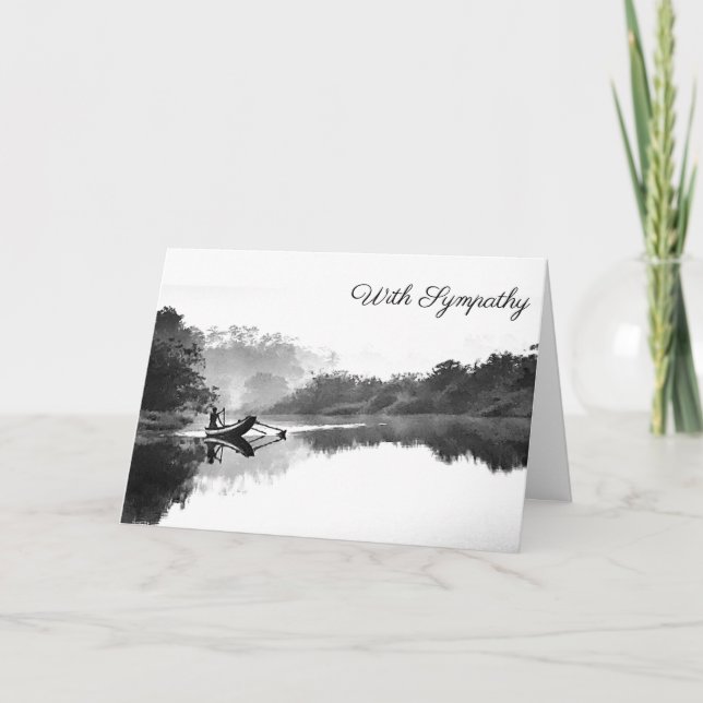 Cartão De Festividades Com simpatia - Pescador do Sri Lanka (Frente)