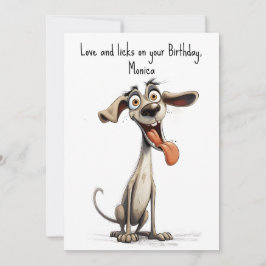Cartão De Festividades Com texto personalizado, 🐶 🤪 chicote louco