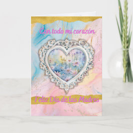 Cartão De Festividades Com Todo Meu Coração Feliz Dia Das Mães