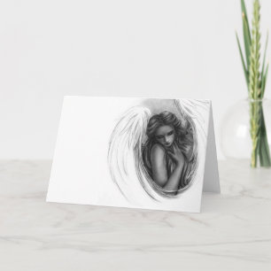 Cartão De Festividades Com você agora Angel Greeting Card