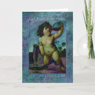 Cartão De Festividades Coma, beba e seja Feliz