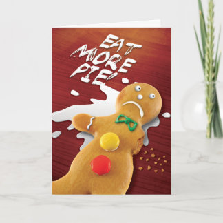 Cartão De Festividades Coma mais placa de torta