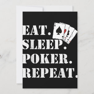 Cartão De Festividades Coma pôquer do sono Repetir Casino Dizendo Poker