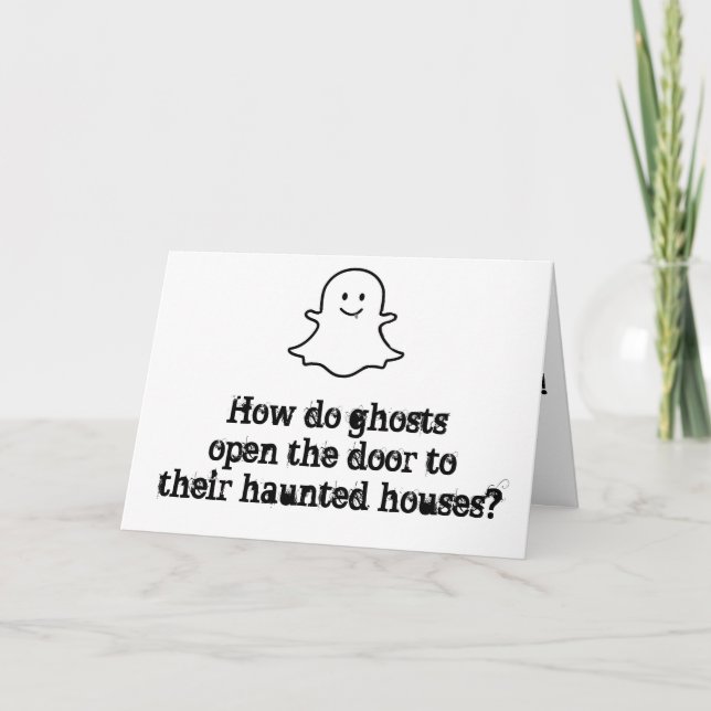 CARTÃO DE FESTIVIDADES COMÉDIA FANTÁSTICA PARA HALLOWEEN (Frente)