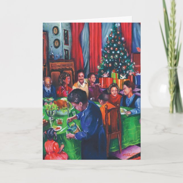 Cartão De Festividades Comensal com alma da família (Frente)