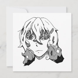 Cartão De Festividades Comic lineart