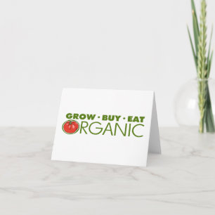 Cartão De Festividades Comida orgânica