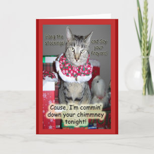 Cartão De Festividades Commin' Down Your Chimmney