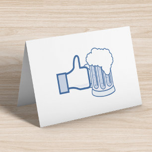 Cartão De Festividades Como Cerveja