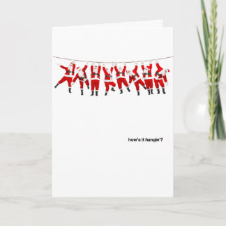 Cartão De Festividades Como é Hangin Santa