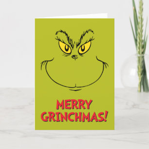 Cartão De Festividades Como o Rosto do Grinch Roubou o Natal