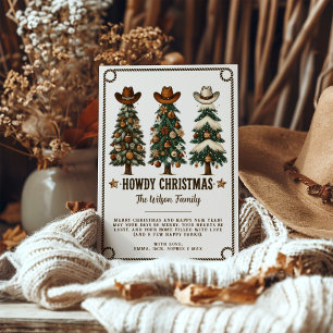 Cartão De Festividades Como vai a Impressão da Vaca de Natal Ocidental?