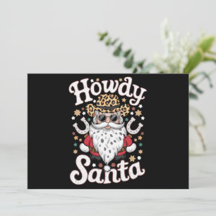 Cartão De Festividades Como vai Papai Noel Presente de Natal do Rodeio do