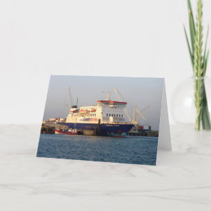 Cartão De Festividades Comodoro Clipper em St Peter Port Guernsey