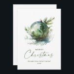 Cartão De Festividades Companhia Elegante de Ornamento Verde de Sage de N<br><div class="desc">Pode entrar em contato comigo se precisar de ajuda ou de um novo item. Eu respondo em breve.</div>