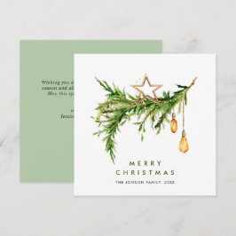 Cartão De Festividades Composição de Natal Elegante da Boêmia