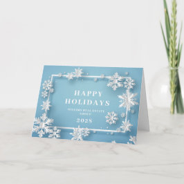 Cartão De Festividades Composição de Natal Moderna Saudação Corporativa