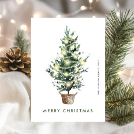 Cartão De Festividades Composição de Natal Neutralista Minimalista