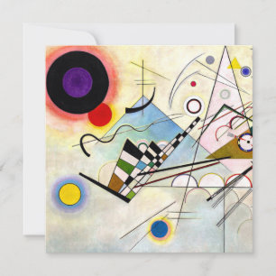 Cartão De Festividades Composição Kandinsky 8