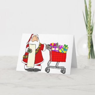 Cartão De Festividades Comprar do papai noel