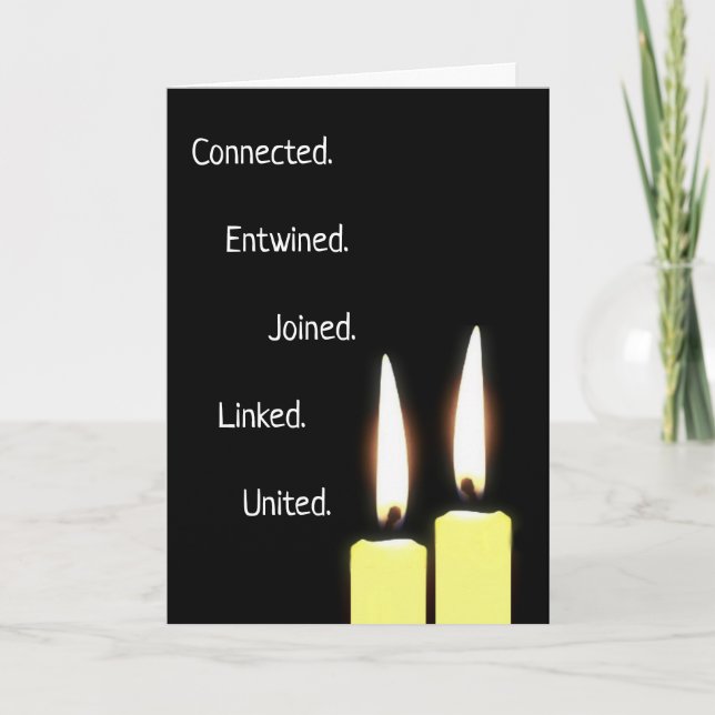 Cartão De Festividades Conexão Twin Flames Soulmates (Frente)