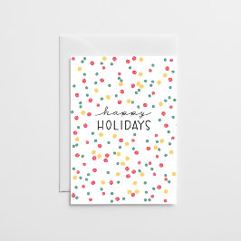 Cartão De Festividades Confetes Coloridos