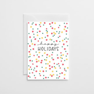 Cartão De Festividades Confetes Coloridos