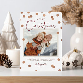 Cartão De Festividades Confetti Dots Feliz Natal 2 Foto