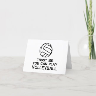 CARTÃO DE FESTIVIDADES CONFIE EM MIM, PODE JOGAR VOLLEYBALL