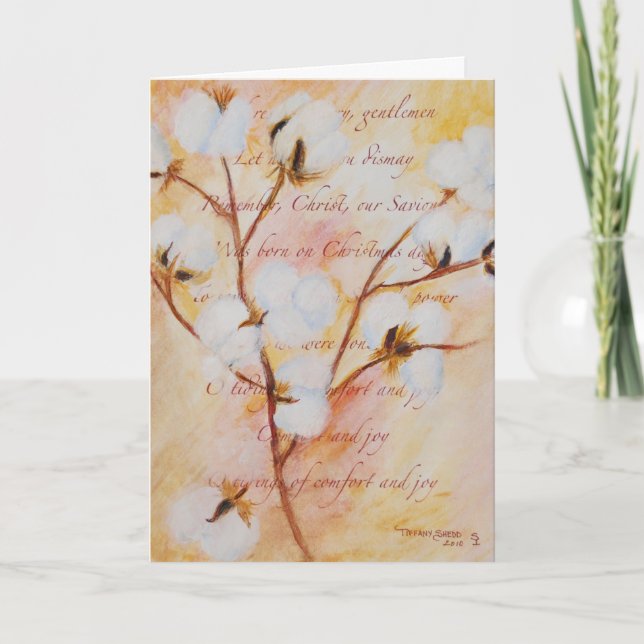 Cartão De Festividades Conforto & alegria (Frente)