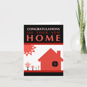 Cartão De Festividades congratulations on your new home : pop shapes