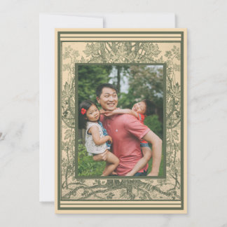 Cartão De Festividades Conjunto de Paisagens Ornamentais Foto Francesa Bo