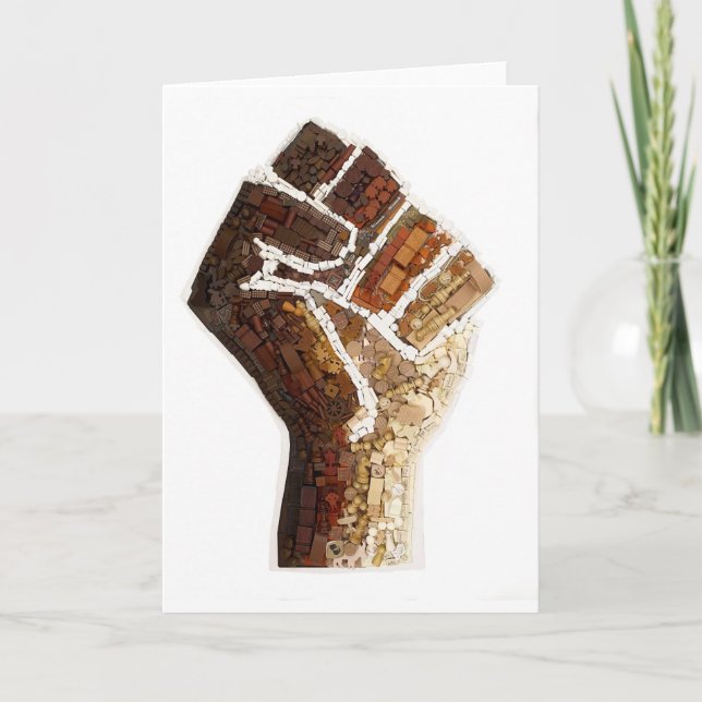 Cartão De Festividades Conselho Jogo Peças de Protesto (Frente)