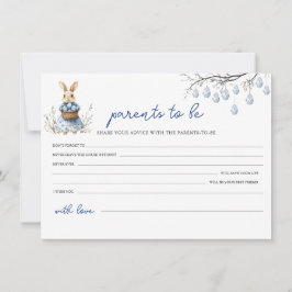 Cartão De Festividades Conselhos de Chá de fraldas de páscoa para a placa