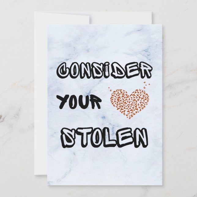 Cartão De Festividades CONSIDERE A SUA CARTEIRA DE Dia de os namorados RO (Frente)