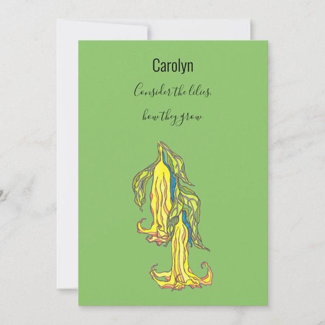 Cartão De Festividades Considerem as mentiras, como crescem, personalizad (Frente)