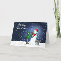 Construção de boneco de neve