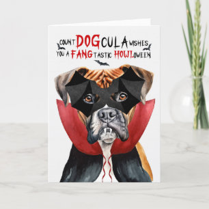 Cartão De Festividades Contagem Engraçada de Cachorro DoGula Halloween