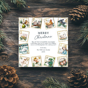 Cartão De Festividades Contagem Para O Natal