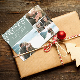 Cartão De Festividades Contando nossa placa de coleção de fotos de feriad