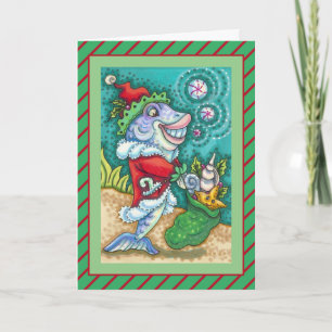CARTÃO DE FESTIVIDADES CONTOS DE PEIXE DO PAPAI NOEL, ESTRELAS DO MAR, SA