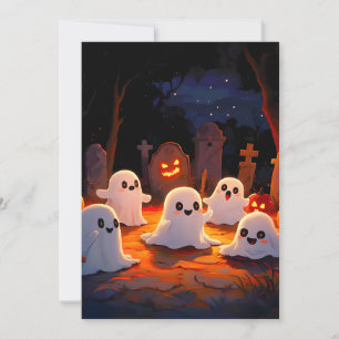 Cartão De Festividades Contos Fantasmas à Lua