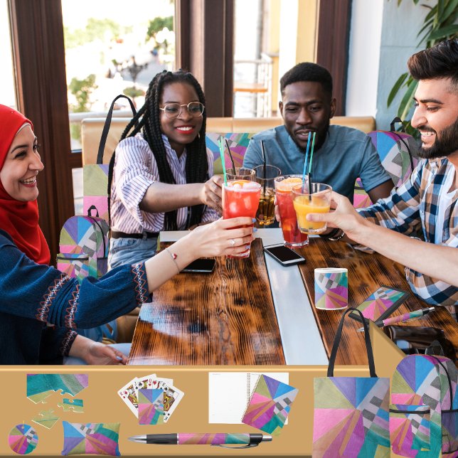 Cartão De Festividades "Converge" (Get the full “Converge” collection at: https://bit.ly/SmartArtIIZazzle. )