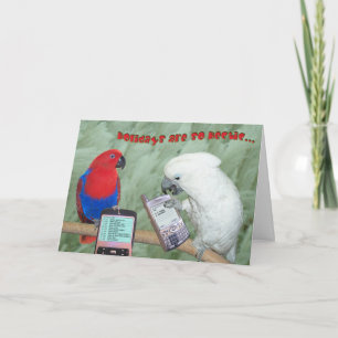 Cartão De Festividades Conversa