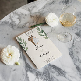 Cartão De Festividades Convocação para Casamento Minimalista Moderno de C