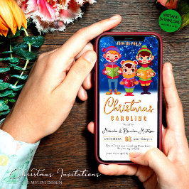 Cartão De Festividades Convocação para os Cantores Digitais de Natal
