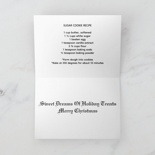 Cartão De Festividades Cookie (Interior)