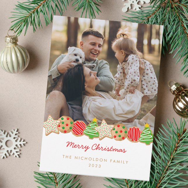 CARTÃO DE FESTIVIDADES COOKIES DE NATAL (Criador carregado)